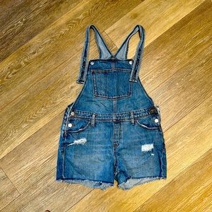 Girls plus size XL denim jean overalls by Old Navy